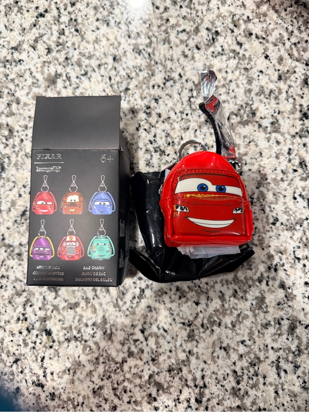 Loungefly Lightning McQueen Red Mini Backpack Keychain